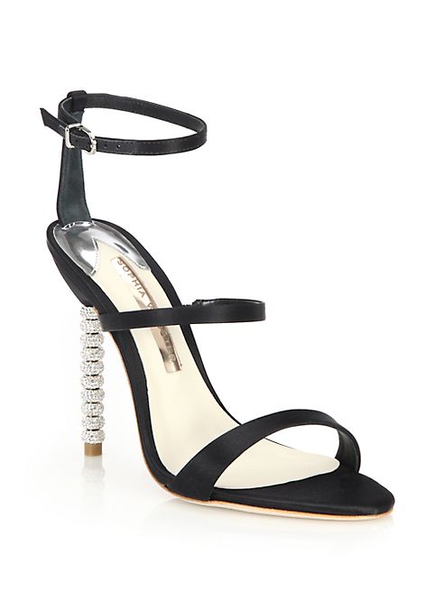 Sophia Webster - Rosalind Crystal-Heel Satin Sandals