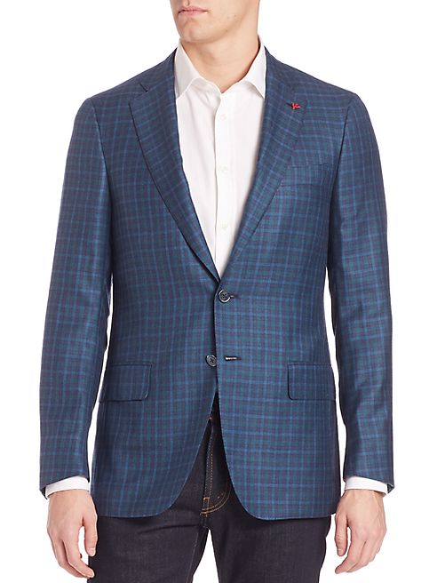 ISAIA - Blue Plaid Blazer