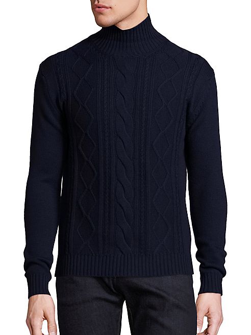 Vilebrequin - Active Wool Cable-Knit Turtleneck Sweater