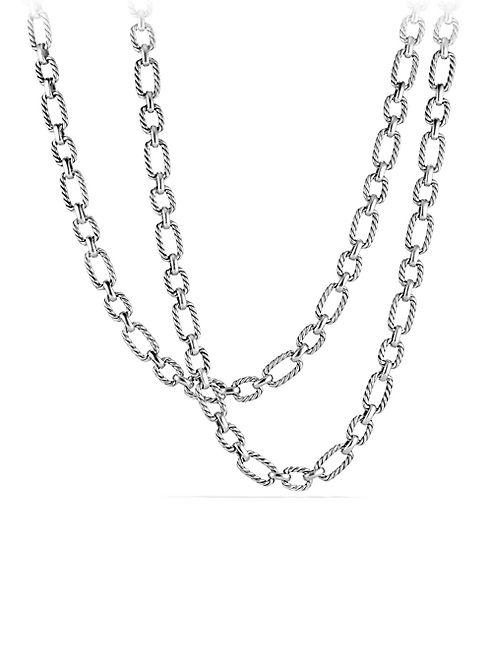 David Yurman - Cushion Link Chain Necklace with 18K Gold