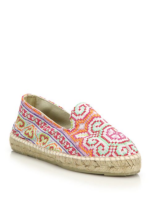 Manebi - Ibiza Embroidered Espadrille Flats