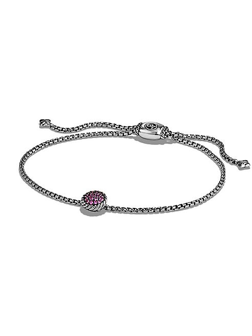 David Yurman - Petite Bracelet with Pink Sapphire