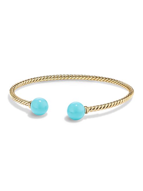 David Yurman - Solari Turquoise & 18K Gold Cuff Bracelet