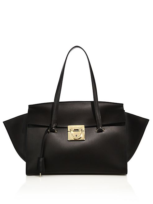 Salvatore Ferragamo - Mara Medium Leather Satchel