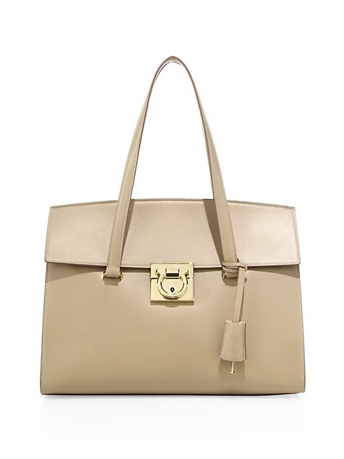 Salvatore Ferragamo - Mara Medium Leather Satchel