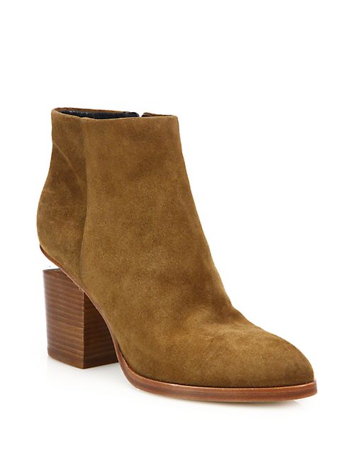 Alexander Wang - Gabi Suede Block Heel Booties