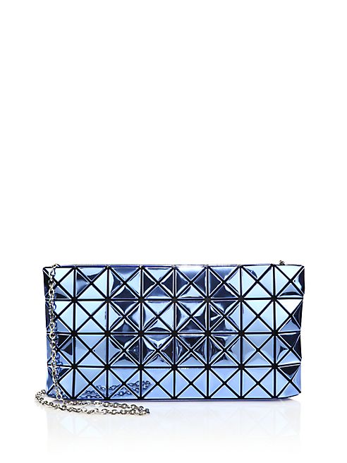 Bao Bao Issey Miyake - Platinum Faux Patent Leather Crossbody Bag