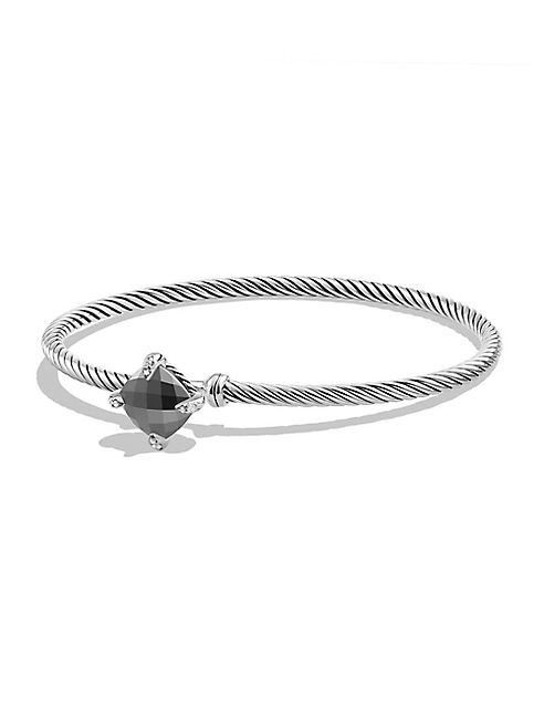 David Yurman - Chatelaine Diamond & Hematine Cabled Bracelet