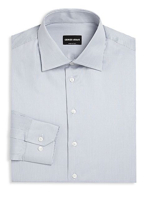 Giorgio Armani - Striped Regular-Fit Dress Shirt