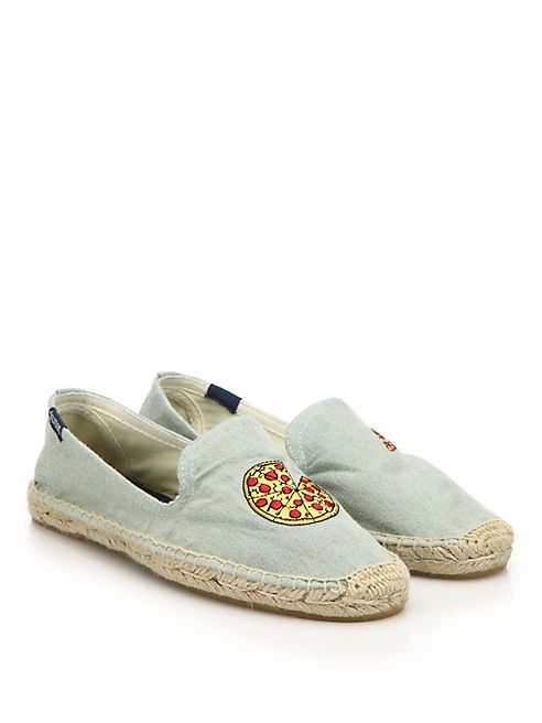 Soludos - Soludos x Jason Polan Pizza Chambray Espadrille Flats