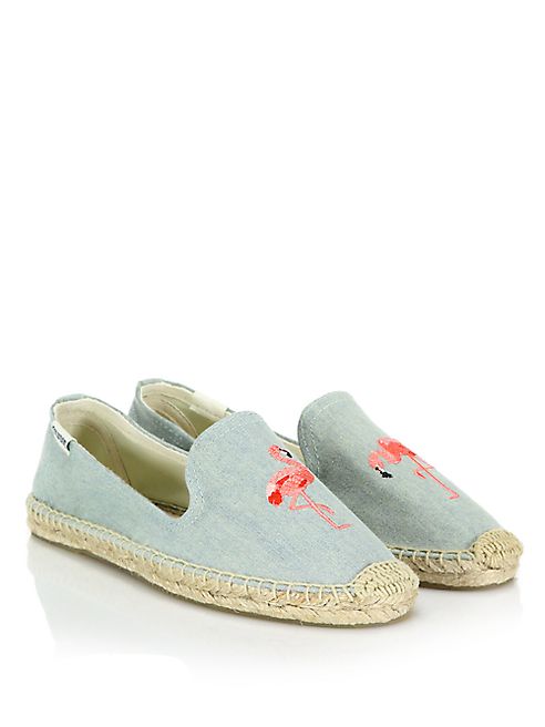 Soludos - Flamingo Chambray Espadrille Flats