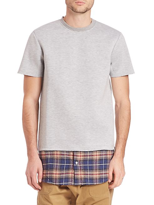 Mostly Heard Rarely Seen - Shirttail-Hem Neoprene Tee