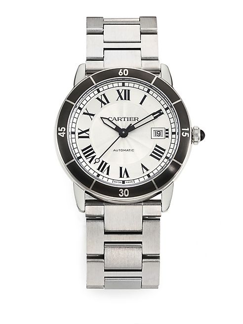 Cartier - Ronde ¿¿roisiere de Cartier Stainless Steel Automatic Bracelet Watch