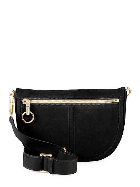 Elizabeth and James - Scott Moon Small Suede Crossbody Bag