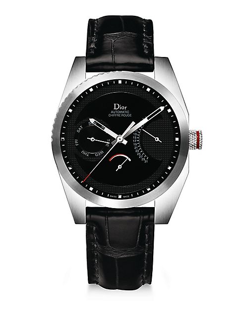 Dior - Chiffre Rouge Alligator Strap Timepiece