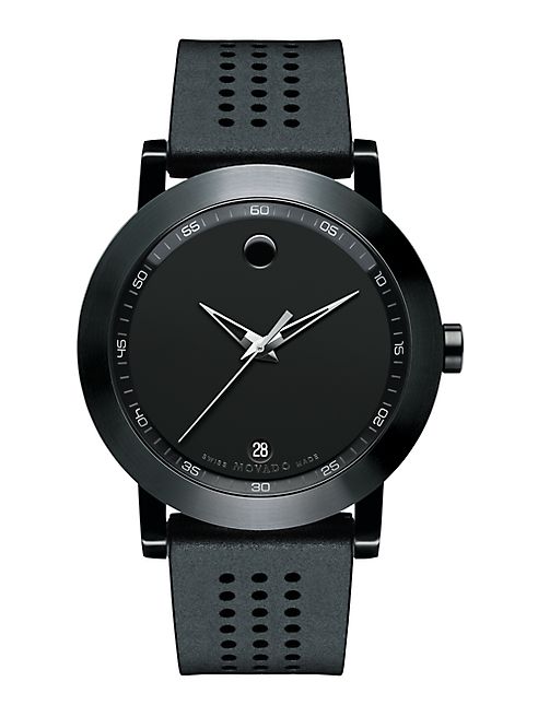 Movado - Museum Rubber Strap Watch