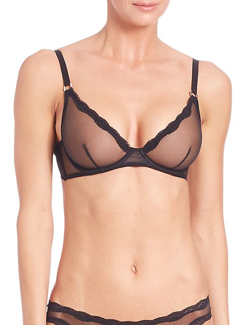 Fleur du Mal - Sheer Tulle Demi Bra