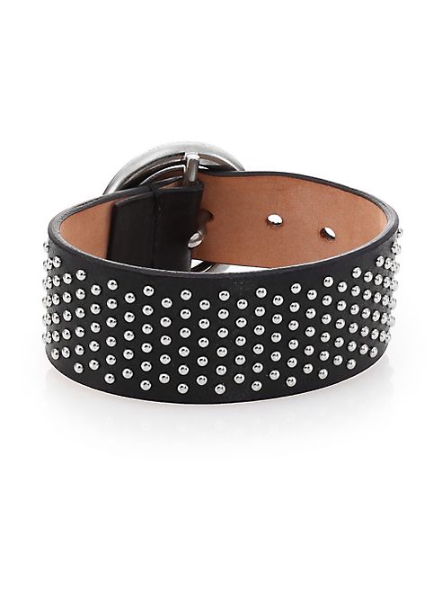 Alexander McQueen - Biker Studded Leather Cuff