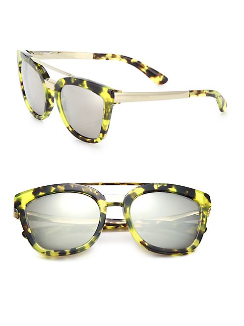 Dolce & Gabbana - 54MM Square Acetate & Metal Sunglasses