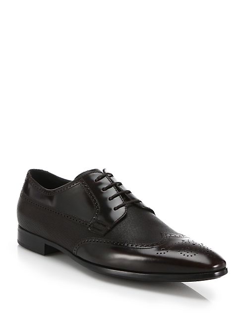 Giorgio Armani - Leather Wingtip Oxfords