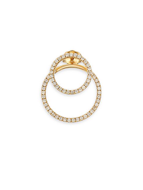 Sydney Evan - Pavé Diamond & 14K Yellow Gold Single Ear Jacket