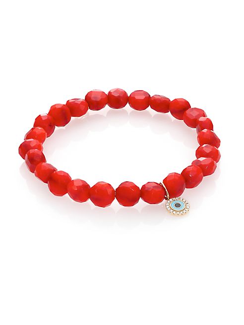 Sydney Evan - Bright Coral Bracelet