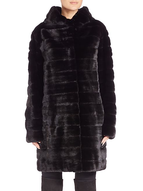 The Fur Salon - Hooded Mink Fur Coat