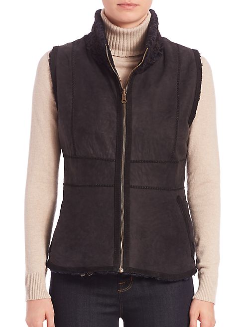 Carmen Marc Valvo - Reversible Persian Lamb Fur Vest