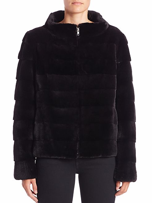 Michael Kors Collection - Horizontal Sheared Mink Fur Jacket