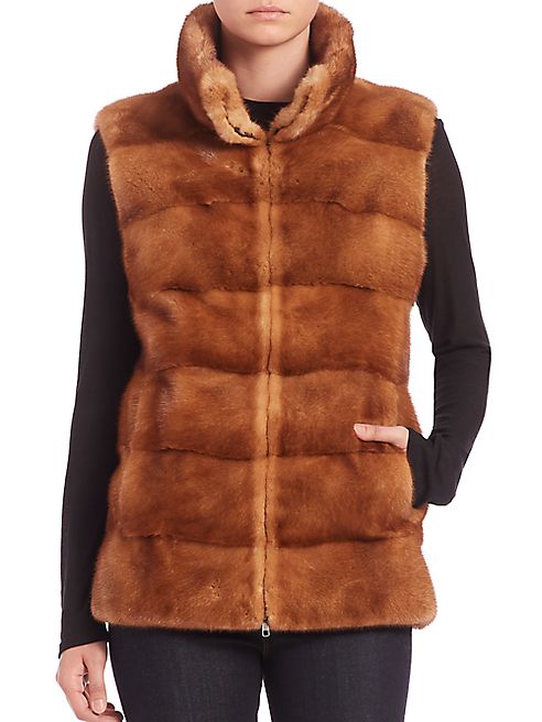 Michael Kors Collection - Horizontal Mink Fur Vest