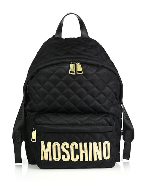 Moschino - Quilted Nylon Logo Backpack