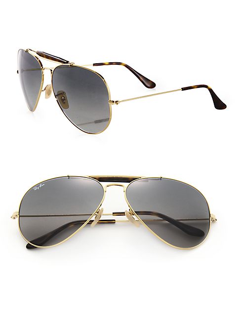 Ray-Ban - 62MM Pilot Sunglasses