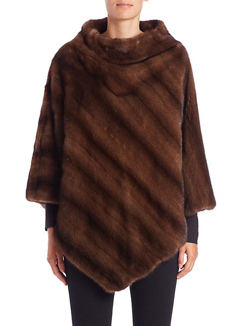 Zandra Rhodes - Asymmetrical Mink Poncho