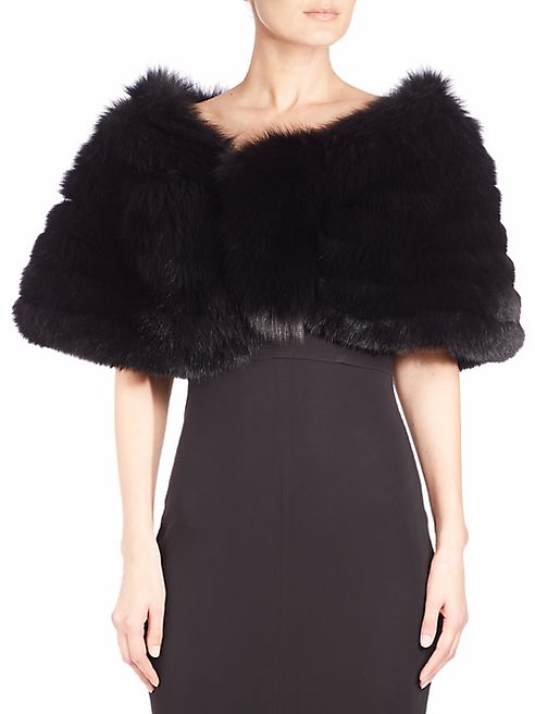 The Fur Salon - Shirred Fox Fur Cape