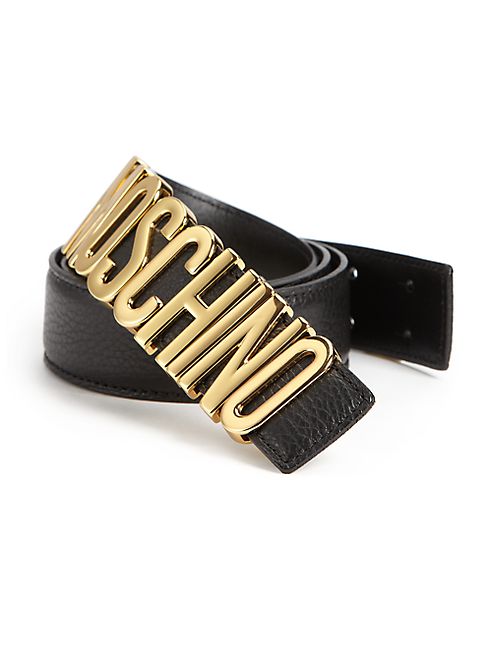 Moschino - Logo Leather Belt