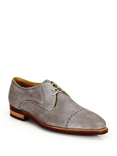 Corthay - Ike Suede Lace-Up Derby Oxfords