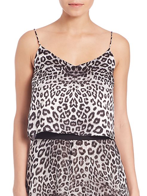 Marie France Van Damme - Cropped Silk Camisole