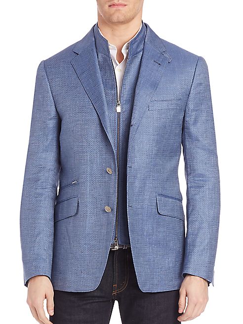 Corneliani - Button-Front Wool-Blend Sportcoat