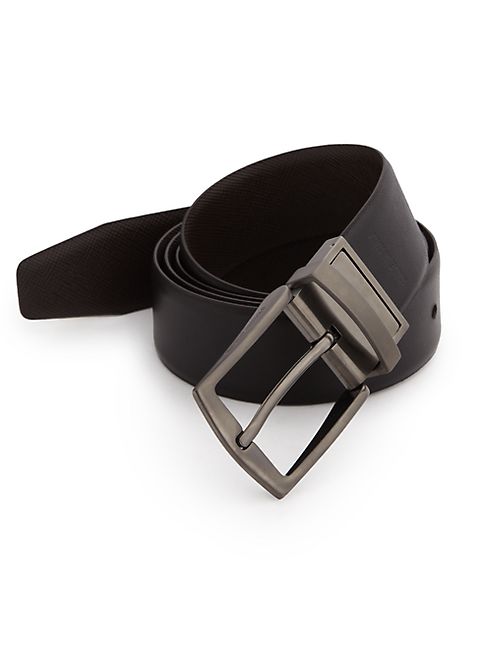 Giorgio Armani - Reversible Saffiano Leather Belt