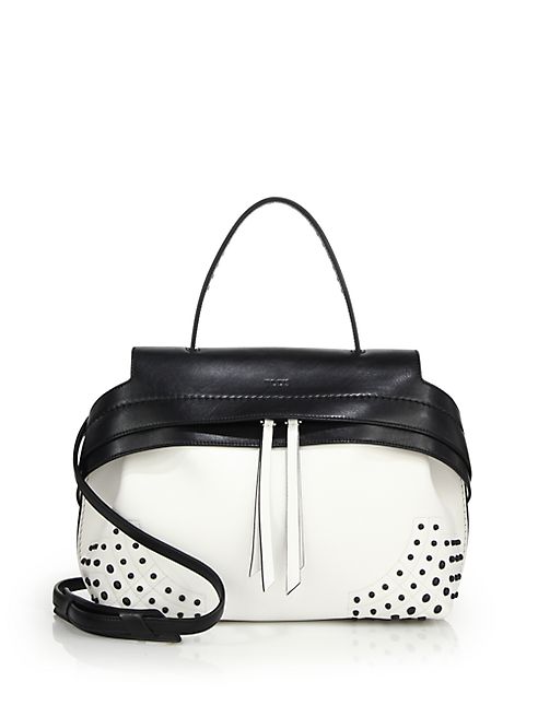 Tod's - Wave Small Two-Tone Gommini Leather Satchel