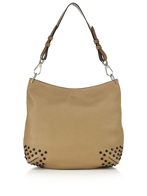 Tod's - Gommini Medium Leather Hobo Bag