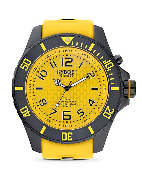 KYBOE! - Stainless Steel & Silicone Strap Watch