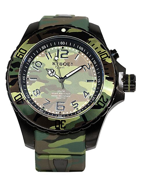 KYBOE! - Stainless Steel Camo Watch