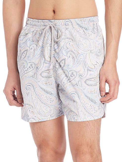 Saks Fifth Avenue Collection - Paisley-Print Swim Trunks