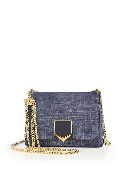 Jimmy Choo - Lockett Petite Denim Crossbody Bag