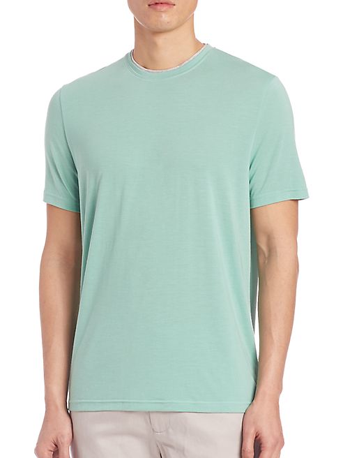 Saks Fifth Avenue Collection - Double-Crewneck Tee