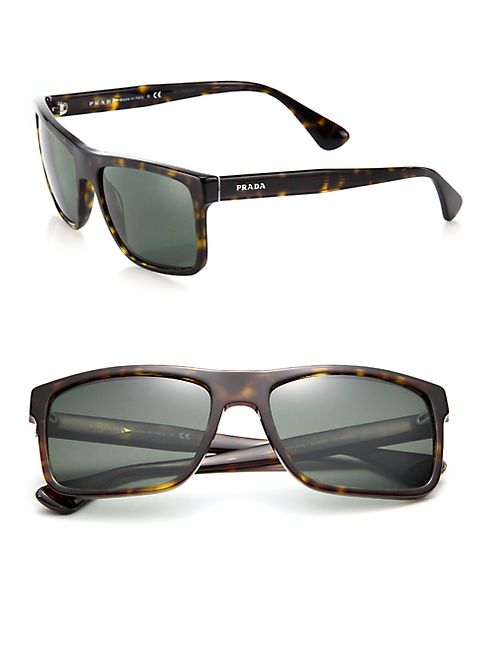 Prada - 57MM Rectangle Sunglasses