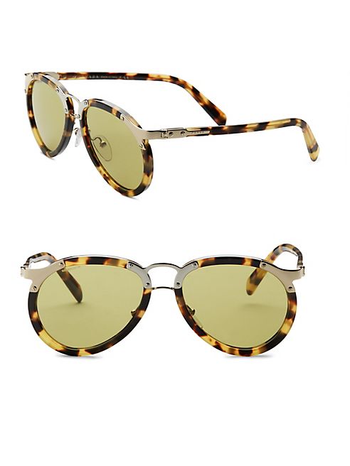 Prada - 57MM Gradient Rectangle Sunglasses