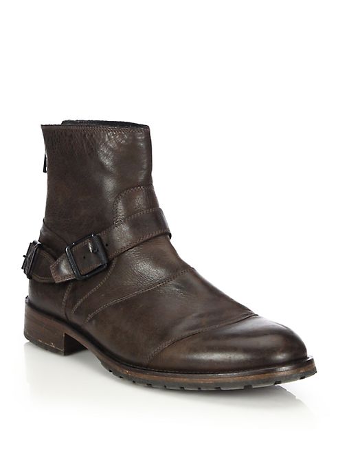 Belstaff - Trialmaster Waxed Leather Short Boots