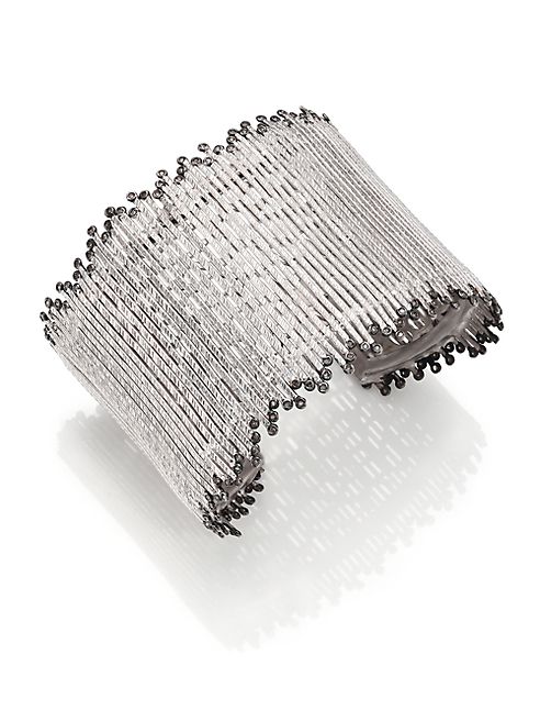 Coomi Silver - Diamond & Sterling Silver Cuff Bracelet